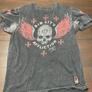 Affliction Short Sleeve Tee Size Large